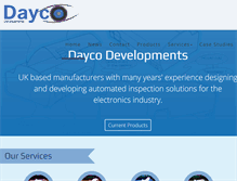 Tablet Screenshot of daycodevelopments.com